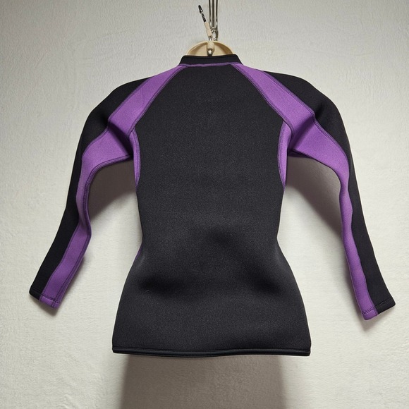 Lemoreen Wetsuit Jacket SZ‎ 4 - Snorkeling Diving Swimming Purple/Black Surf - Picture 5 of 5